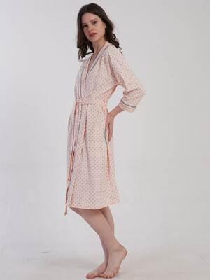 Купить Хлопковый халат женский на запах VIENETTA 5033141248 в Украина в Lingerie.ua - Одяг для дому та відпочинку, Фото 4