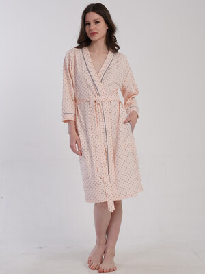 Купить Хлопковый халат женский на запах VIENETTA 5033141248 в Украина в Lingerie.ua - Одяг для дому та відпочинку, Фото 7