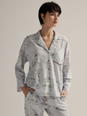 Купить Хлопковая классическая  пижама с длинным рукавом HAYS 62519 в Украина в Lingerie.ua - Одяг для дому та відпочинку, Фото 2