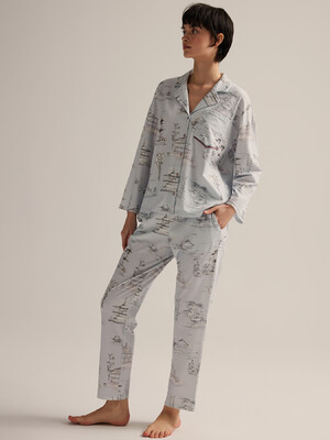 Купить Хлопковая классическая  пижама с длинным рукавом HAYS 62519 в Украина в Lingerie.ua - Одяг для дому та відпочинку, Фото 4