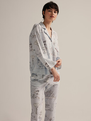 Купить Хлопковая классическая  пижама с длинным рукавом HAYS 62519 в Украина в Lingerie.ua - Одяг для дому та відпочинку, Фото 5