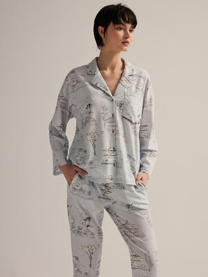 Купить Хлопковая классическая  пижама с длинным рукавом HAYS 62519 в Украина в Lingerie.ua - Одяг для дому та відпочинку, Фото 7