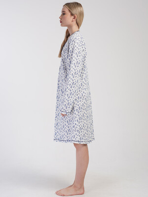 Купить Бавовняна туніка великого розміру з довгим рукавом VIENETTA 4050413813 в Украина в Lingerie.ua - Одяг для дому та відпочинку, Фото 4