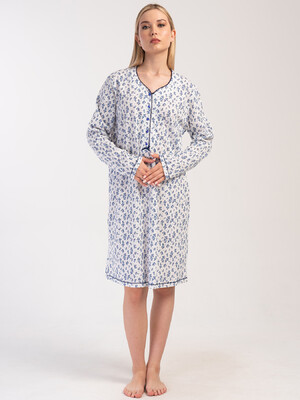 Купить Бавовняна туніка великого розміру з довгим рукавом VIENETTA 4050413813 в Украина в Lingerie.ua - Одяг для дому та відпочинку, Фото 6