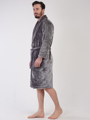 Купить Теплий чоловічий халат з велсофту VIENETTA MAN 3100830000 в Украина в Lingerie.ua - Одяг для дому та відпочинку, Фото 4