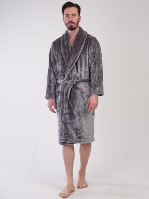 Купить Теплий чоловічий халат з велсофту VIENETTA MAN 3100830000 в Украина в Lingerie.ua - Одяг для дому та відпочинку, Фото 5
