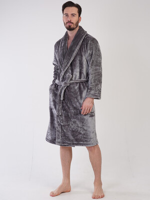 Купить Теплий чоловічий халат з велсофту VIENETTA MAN 3100830000 в Украина в Lingerie.ua - Одяг для дому та відпочинку, Фото 7