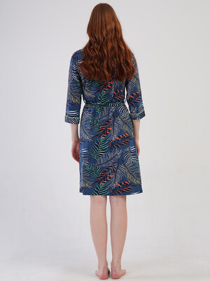 Купить Бавовняний халат жіночий великого розміру VIENETTA 4100675136 в Украина в Lingerie.ua - Одяг для дому та відпочинку, Фото 4