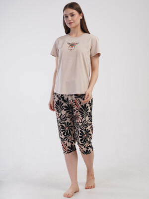 Купить Бавовняний домашній комплект великого розміру з капрі VIENETTA 4080623526 в Украина