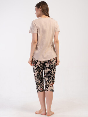 Купить Хлопковый домашний комплект большого размера с капри VIENETTA 4080623526 в Украина в Lingerie.ua - Одяг для дому та відпочинку, Фото 3