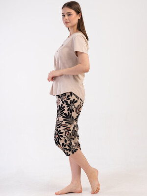 Купить Хлопковый домашний комплект большого размера с капри VIENETTA 4080623526 в Украина в Lingerie.ua - Одяг для дому та відпочинку, Фото 7