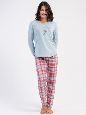 Купить Хлопковый домашний комплект с длинным рукавом VIENETTA 5031093825 в Украина в Lingerie.ua - Одяг для дому та відпочинку, Фото 2