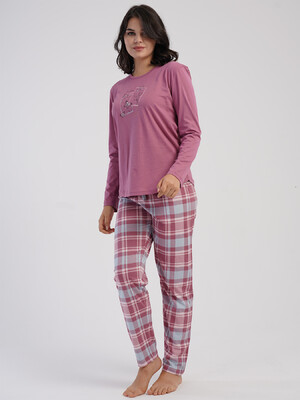 Купить Хлопковый домашний комплект с длинным рукавом VIENETTA 5031093825 в Украина в Lingerie.ua - Одяг для дому та відпочинку, Фото 9