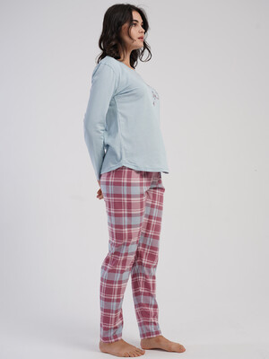 Купить Хлопковый домашний комплект с длинным рукавом VIENETTA 5031093825 в Украина в Lingerie.ua - Одяг для дому та відпочинку, Фото 6