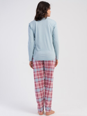 Купить Хлопковый домашний комплект с длинным рукавом VIENETTA 5031093825 в Украина в Lingerie.ua - Одяг для дому та відпочинку, Фото 5