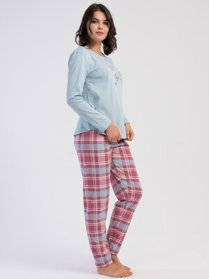 Купить Хлопковый домашний комплект с длинным рукавом VIENETTA 5031093825 в Украина в Lingerie.ua - Одяг для дому та відпочинку, Фото 4