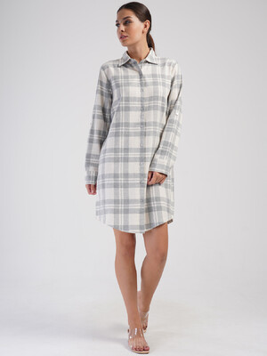 Купить Хлопковый халат на пуговицах с длинным рукавом VIENETTA PLUS 4051130000 в Украина в Lingerie.ua - Одяг для дому та відпочинку, Фото 9