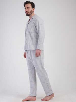 Купить Тепла класична піжама чоловіча з довгим рукавом VIENETTA MAN 5010060000 в Украина в Lingerie.ua - Одяг для дому та відпочинку, Фото 2