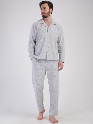 Купить Тепла класична піжама чоловіча з довгим рукавом VIENETTA MAN 5010060000 в Украина в Lingerie.ua - Одяг для дому та відпочинку, Фото 4
