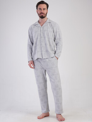 Купить Тепла класична піжама чоловіча з довгим рукавом VIENETTA MAN 5010060000 в Украина в Lingerie.ua - Одяг для дому та відпочинку, Фото 5