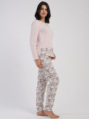 Купить Хлопковый домашний костюм с длинным рукавом VIENETTA 5040433843 в Украина в Lingerie.ua - Одяг для дому та відпочинку, Фото 11