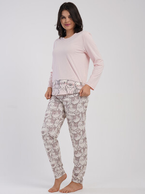 Купить Хлопковый домашний костюм с длинным рукавом VIENETTA 5040433843 в Украина в Lingerie.ua - Одяг для дому та відпочинку, Фото 9