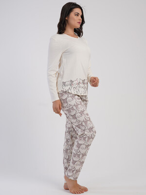 Купить Хлопковый домашний костюм с длинным рукавом VIENETTA 5040433843 в Украина в Lingerie.ua - Одяг для дому та відпочинку, Фото 8