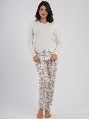 Купить Хлопковый домашний костюм с длинным рукавом VIENETTA 5040433843 в Украина в Lingerie.ua - Одяг для дому та відпочинку, Фото 7