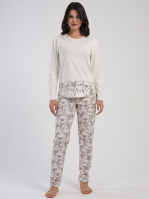 Купить Хлопковый домашний костюм с длинным рукавом VIENETTA 5040433843 в Украина в Lingerie.ua - Одяг для дому та відпочинку, Фото 6