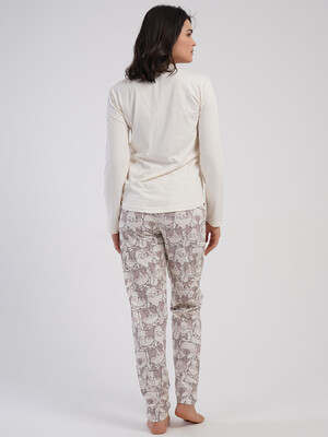 Купить Хлопковый домашний костюм с длинным рукавом VIENETTA 5040433843 в Украина в Lingerie.ua - Одяг для дому та відпочинку, Фото 3