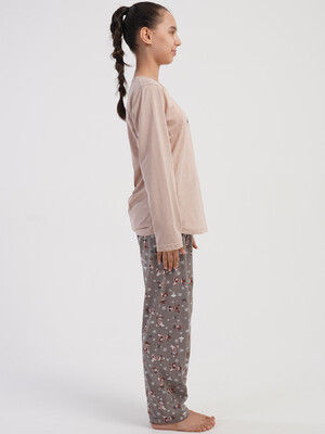 Купить Хлопковая пижама с длинным рукавом VIENETTA 5032716797 в Украина в Lingerie.ua - Одяг для дому та відпочинку, Фото 6