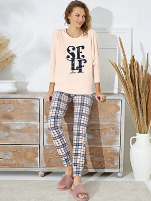 Купить Хлопковый домашний комплект с брюками SEVIM 15015 в Украина в Lingerie.ua - Одяг для дому та відпочинку, Фото 3