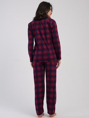 Купить Хлопковая классическая женская пижама на пуговицах VIENETTA 5031382334 в Украина в Lingerie.ua - Одяг для дому та відпочинку, Фото 6