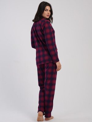 Купить Хлопковая классическая женская пижама на пуговицах VIENETTA 5031382334 в Украина в Lingerie.ua - Одяг для дому та відпочинку, Фото 7