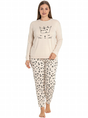 Домашний комплект большого размера с длинным рукавом GUAVA 4431