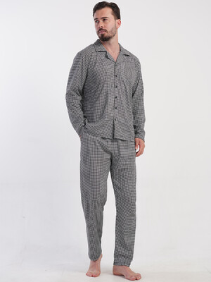 Купить Хлопковая классическая пижама с длинным рукавом VIENETTA MAN 5040612428 в Украина