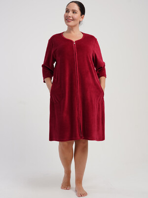 Велюровый женский халат большого размера VIENETTA 5070140000