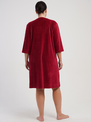 Купить Велюровый женский халат большого размера VIENETTA 5070140000 в Украина в Lingerie.ua - Одяг для дому та відпочинку, Фото 3