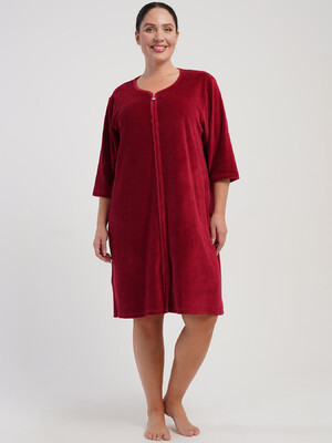 Купить Велюровый женский халат большого размера VIENETTA 5070140000 в Украина в Lingerie.ua - Одяг для дому та відпочинку, Фото 5