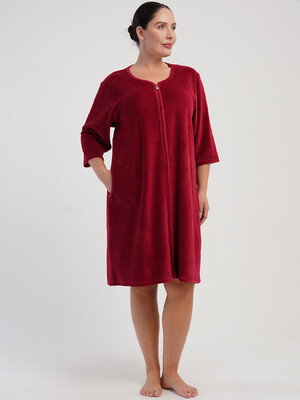 Купить Велюровый женский халат большого размера VIENETTA 5070140000 в Украина в Lingerie.ua - Одяг для дому та відпочинку, Фото 6