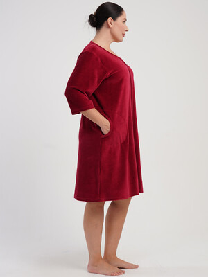 Купить Велюровый женский халат большого размера VIENETTA 5070140000 в Украина в Lingerie.ua - Одяг для дому та відпочинку, Фото 7