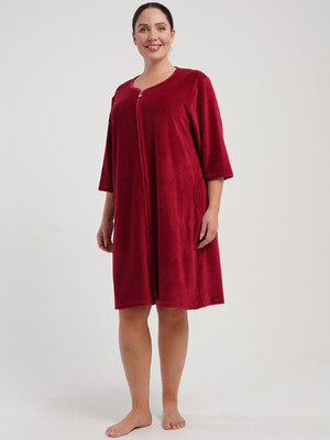 Купить Велюровый женский халат большого размера VIENETTA 5070140000 в Украина в Lingerie.ua - Одяг для дому та відпочинку, Фото 8
