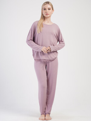 Домашний комплект из вискозы с длинным рукавом VIENETTA 4040027997