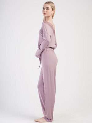 Купить Домашний комплект из вискозы с длинным рукавом VIENETTA 4040027997 в Украина в Lingerie.ua - Одяг для дому та відпочинку, Фото 3