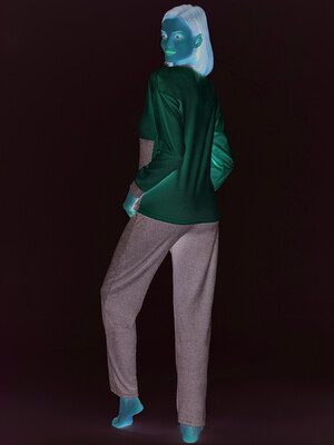 Купить Велюровый костюм с длинным рукавом SEVIM 16987 в Украина в Lingerie.ua - Одяг для дому та відпочинку, Фото 2