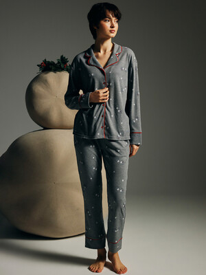 Хлопковая классическая пижама с брюками HAYS 62165