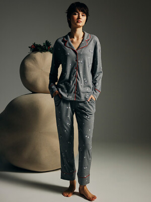 Купить Бавовняна класична піжама з брюками HAYS 62165 в Украина в Lingerie.ua - Одяг для дому та відпочинку, Фото 2