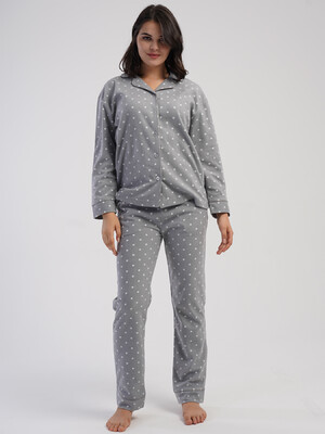 Тепла флісова класична піжама VIENETTA 1618441123