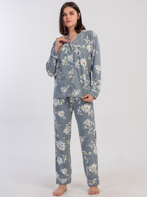 Купить Класична жіноча піжама з довгим рукавом VIENETTA 1617908944 в Украина