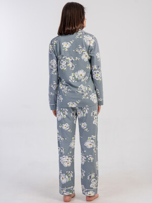 Купить Класична жіноча піжама з довгим рукавом VIENETTA 1617908944 в Украина в Lingerie.ua - Одяг для дому та відпочинку, Фото 6